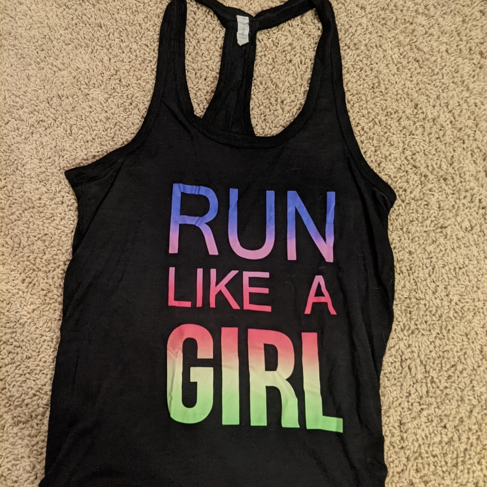 Run like a girl tank top